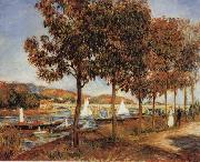 Pierre Renoir The Bridge at Argenteuil in Autunn oil